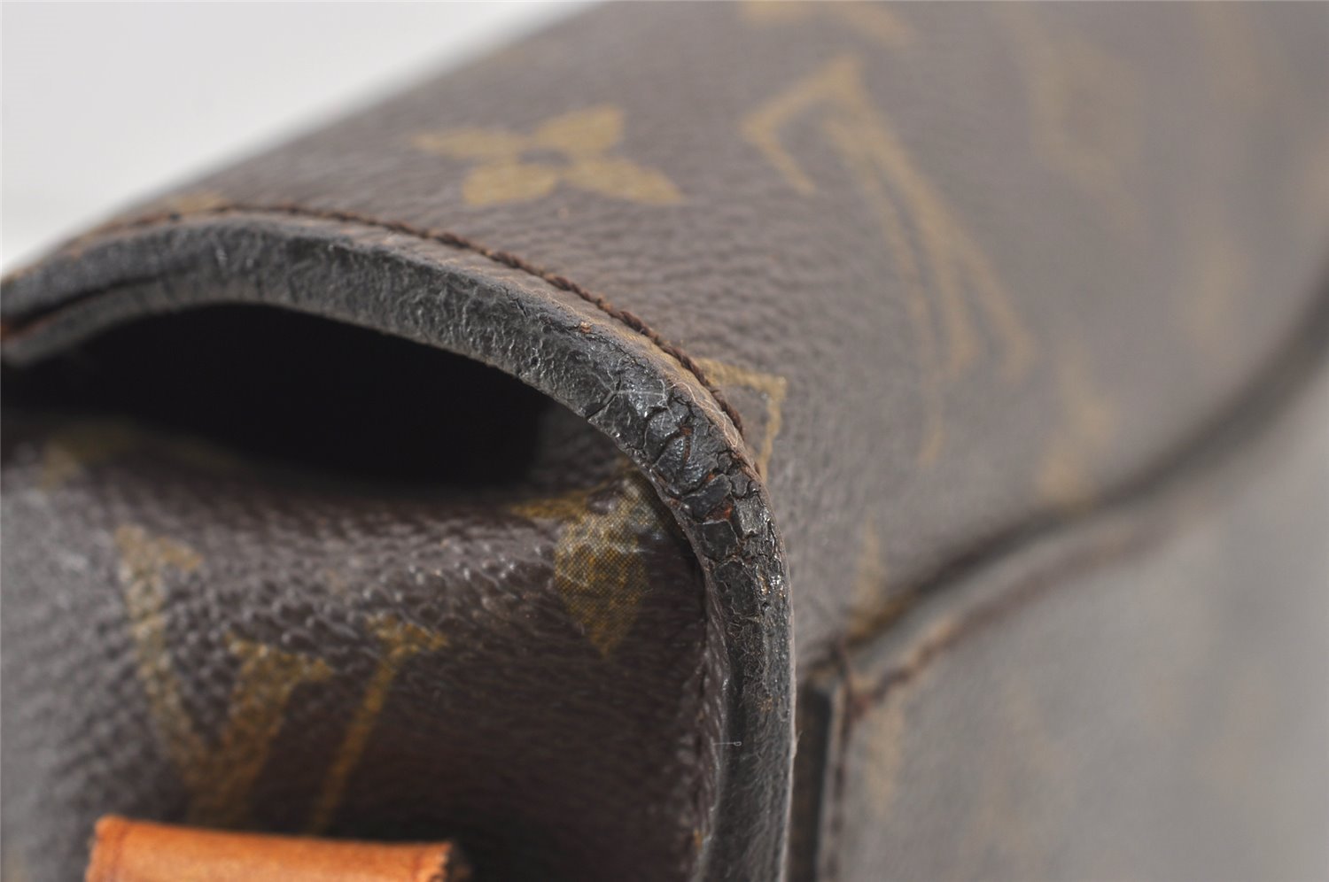 Auth Louis Vuitton Monogram Saint Cloud GM Shoulder Cross Bag Old Model LV 2980J