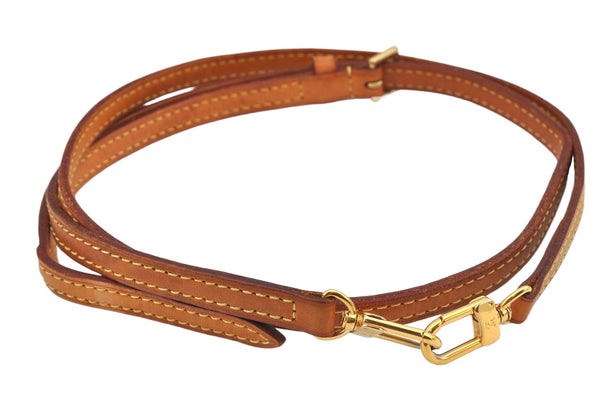 Authentic Louis Vuitton Leather Shoulder Strap Beige 41.3-48.8" LV 2980K