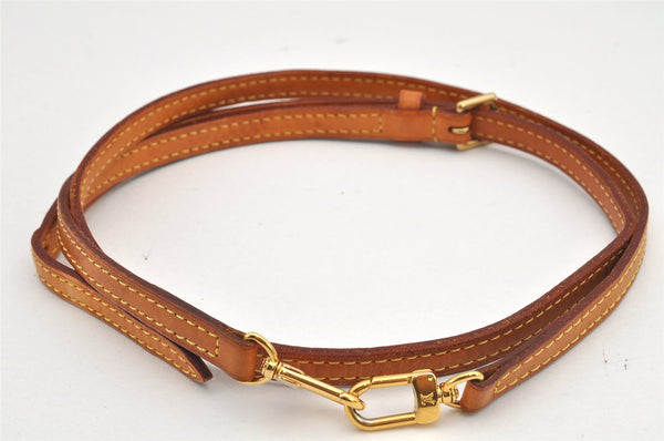 Authentic Louis Vuitton Leather Shoulder Strap Beige 41.3-48.8" LV 2980K