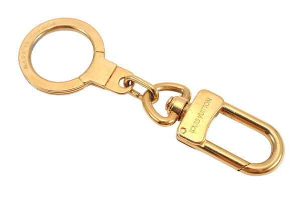 Authentic Louis Vuitton Charm Key Chain Anokre Gold M62694 LV 2982K