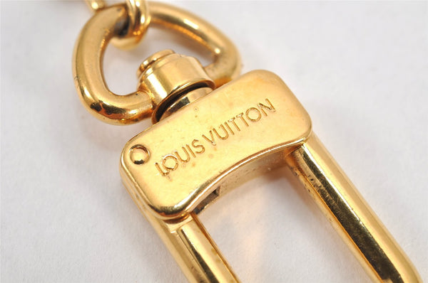 Authentic Louis Vuitton Charm Key Chain Anokre Gold M62694 LV 2982K