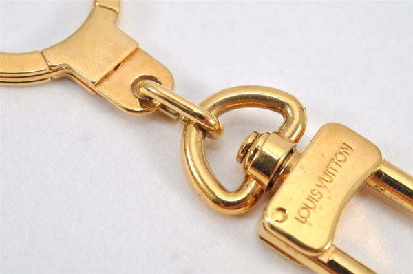 Authentic Louis Vuitton Charm Key Chain Anokre Gold M62694 LV 2982K