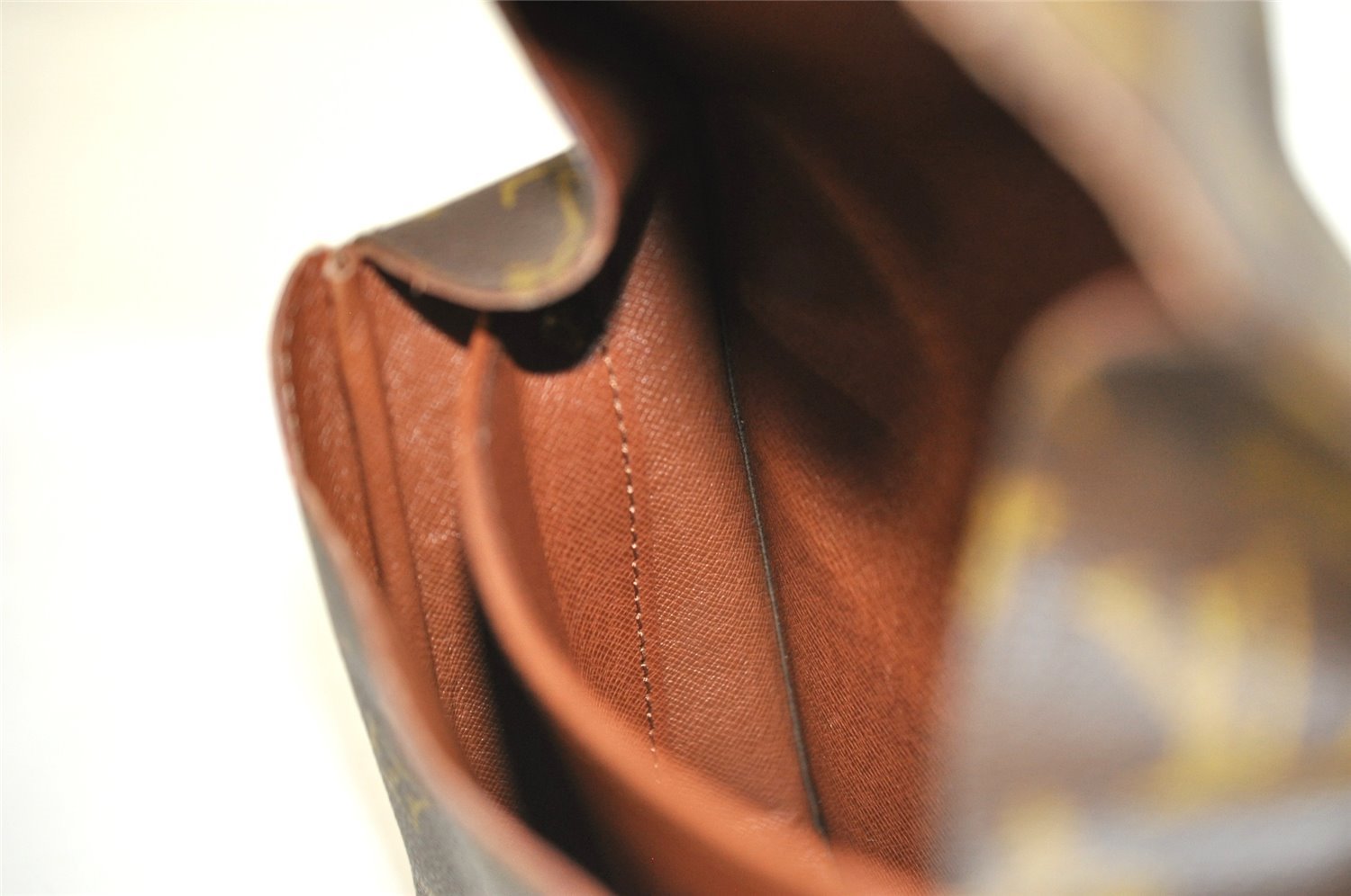 Authentic Louis Vuitton Monogram Cartouchiere MM M51253 Shoulder Cross Bag 2983I