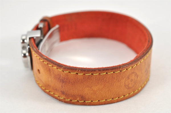 Authentic Louis Vuitton Good Luck Bracelet Bangle Beige M64448 LV 2984K