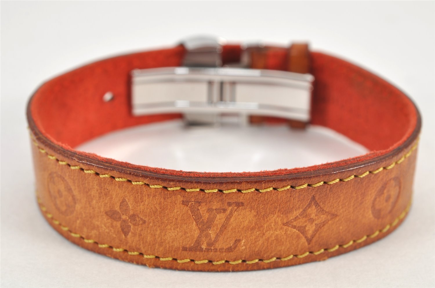 Authentic Louis Vuitton Good Luck Bracelet Bangle Beige M64448 LV 2984K