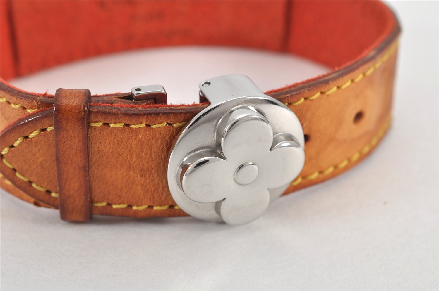 Authentic Louis Vuitton Good Luck Bracelet Bangle Beige M64448 LV 2984K