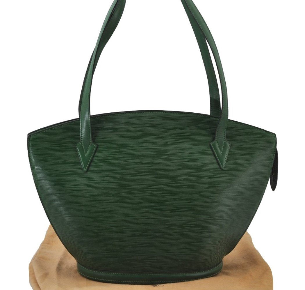 Auth Louis Vuitton Epi Saint Jacques Shopping Shoulder Bag Green M52264 LV 2985J