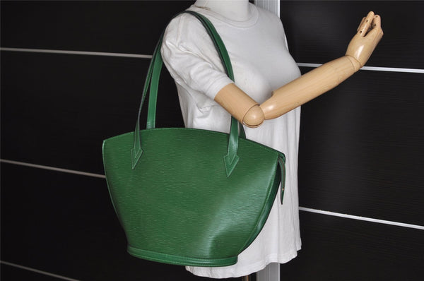 Auth Louis Vuitton Epi Saint Jacques Shopping Shoulder Bag Green M52264 LV 2985J