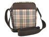 Authentic BURBERRY Nova Check Shoulder Cross Body Bag Nylon Leather Beige 2985K