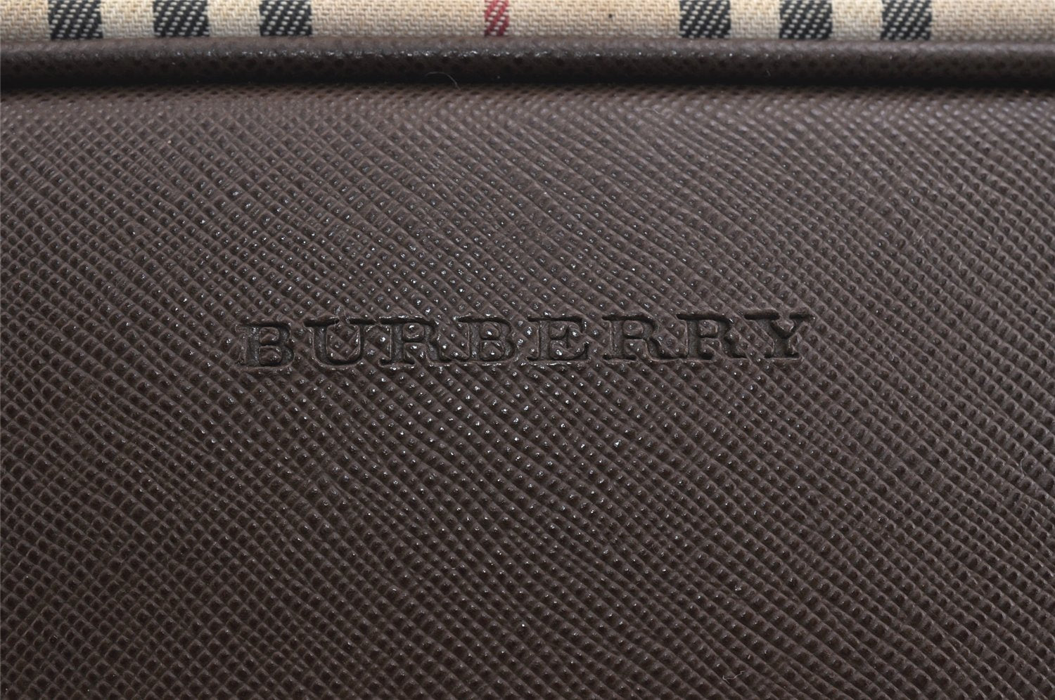 Authentic BURBERRY Nova Check Shoulder Cross Body Bag Nylon Leather Beige 2985K