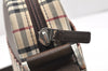 Authentic BURBERRY Nova Check Shoulder Cross Body Bag Nylon Leather Beige 2985K
