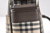 Authentic BURBERRY Nova Check Shoulder Cross Body Bag Nylon Leather Beige 2985K