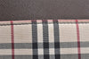 Authentic BURBERRY Nova Check Shoulder Cross Body Bag Nylon Leather Beige 2985K