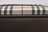 Authentic BURBERRY Nova Check Shoulder Cross Body Bag Nylon Leather Beige 2985K