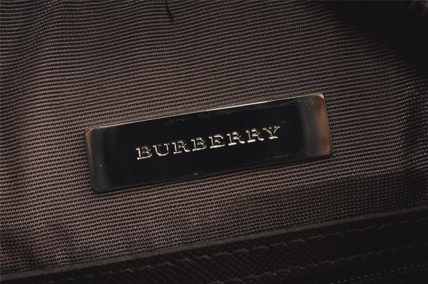 Authentic BURBERRY Nova Check Shoulder Cross Body Bag Nylon Leather Beige 2985K