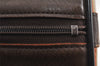 Authentic Burberrys Nova Check Canvas Leather Hand Boston Bag Brown Beige 2986K