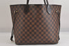 Authentic Louis Vuitton Damier Neverfull MM Shoulder Tote Bag N41358 LV 2986M