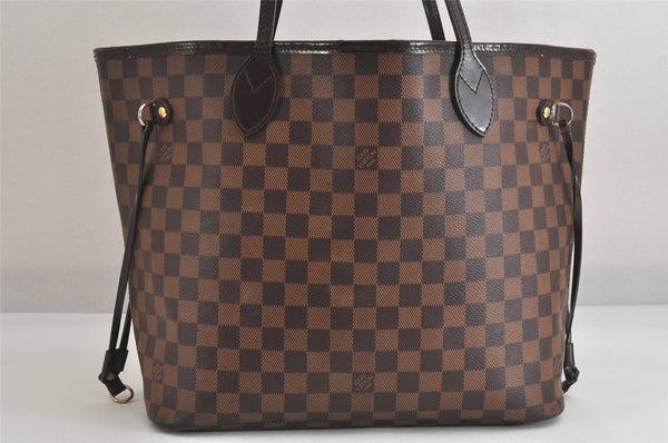 Authentic Louis Vuitton Damier Neverfull MM Shoulder Tote Bag N41358 LV 2986M