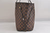 Authentic Louis Vuitton Damier Neverfull MM Shoulder Tote Bag N41358 LV 2986M