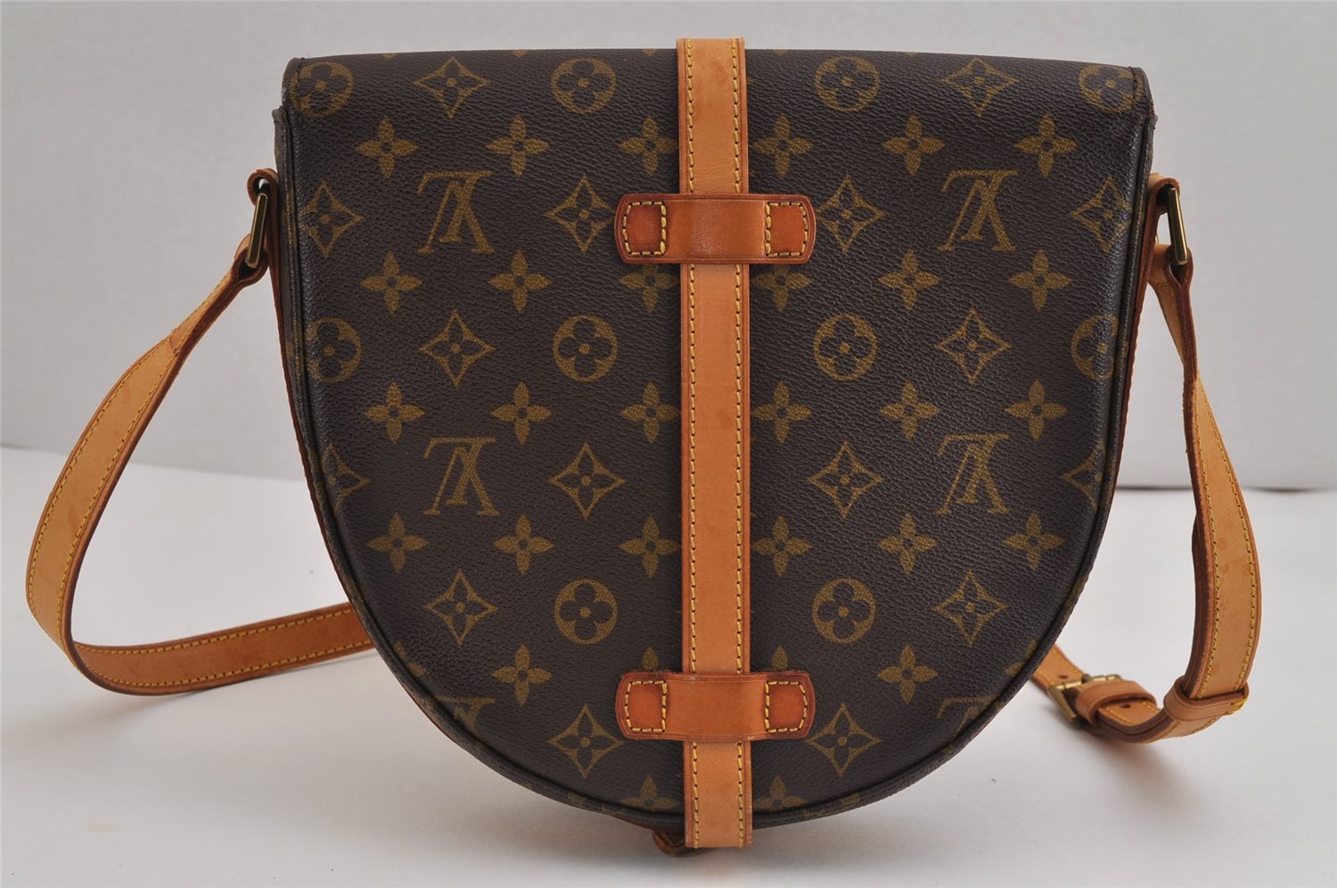 Authentic Louis Vuitton Monogram Chantilly GM Shoulder Cross Bag M51232 LV 2987J