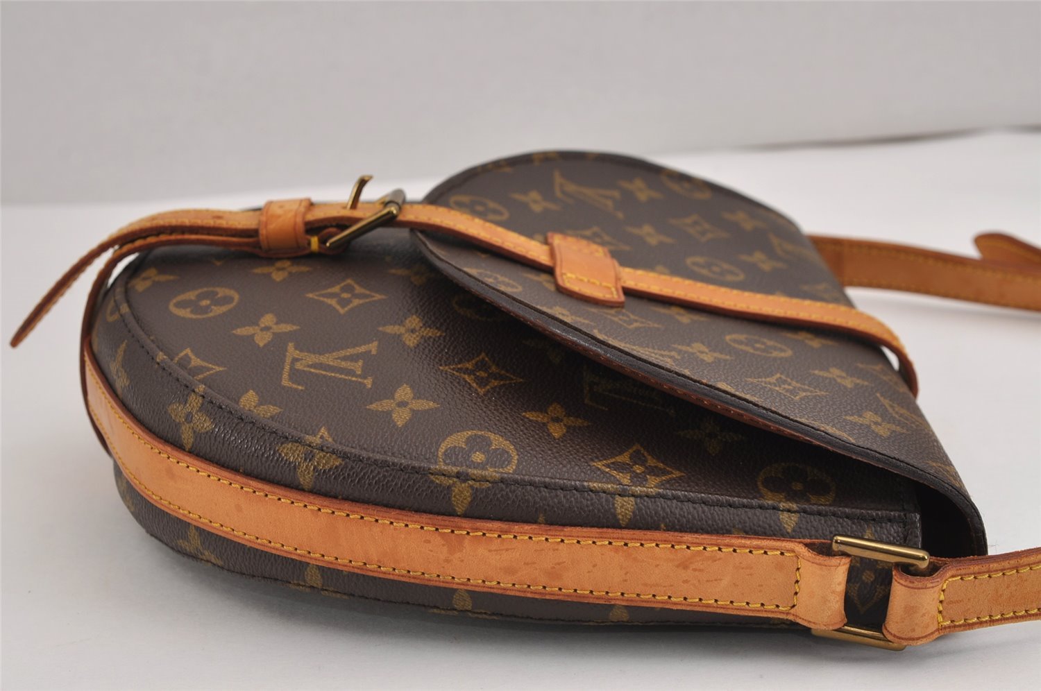 Authentic Louis Vuitton Monogram Chantilly GM Shoulder Cross Bag M51232 LV 2987J