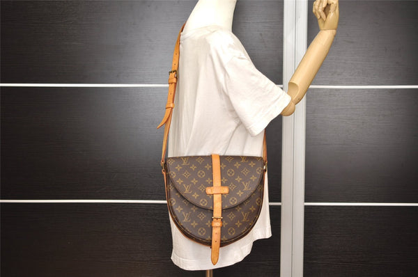 Authentic Louis Vuitton Monogram Chantilly GM Shoulder Cross Bag M51232 LV 2987J