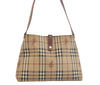 Authentic BURBERRY Nova Check Shoulder Hand Bag Purse PVC Leather Beige 2987K