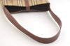 Authentic BURBERRY Nova Check Shoulder Hand Bag Purse PVC Leather Beige 2987K