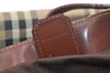 Authentic BURBERRY Nova Check Shoulder Hand Bag Purse PVC Leather Beige 2987K