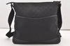 Authentic GUCCI Shoulder Cross Body Bag GG Canvas Leather 145857 Black 2988J