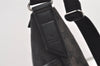 Authentic GUCCI Shoulder Cross Body Bag GG Canvas Leather 145857 Black 2988J