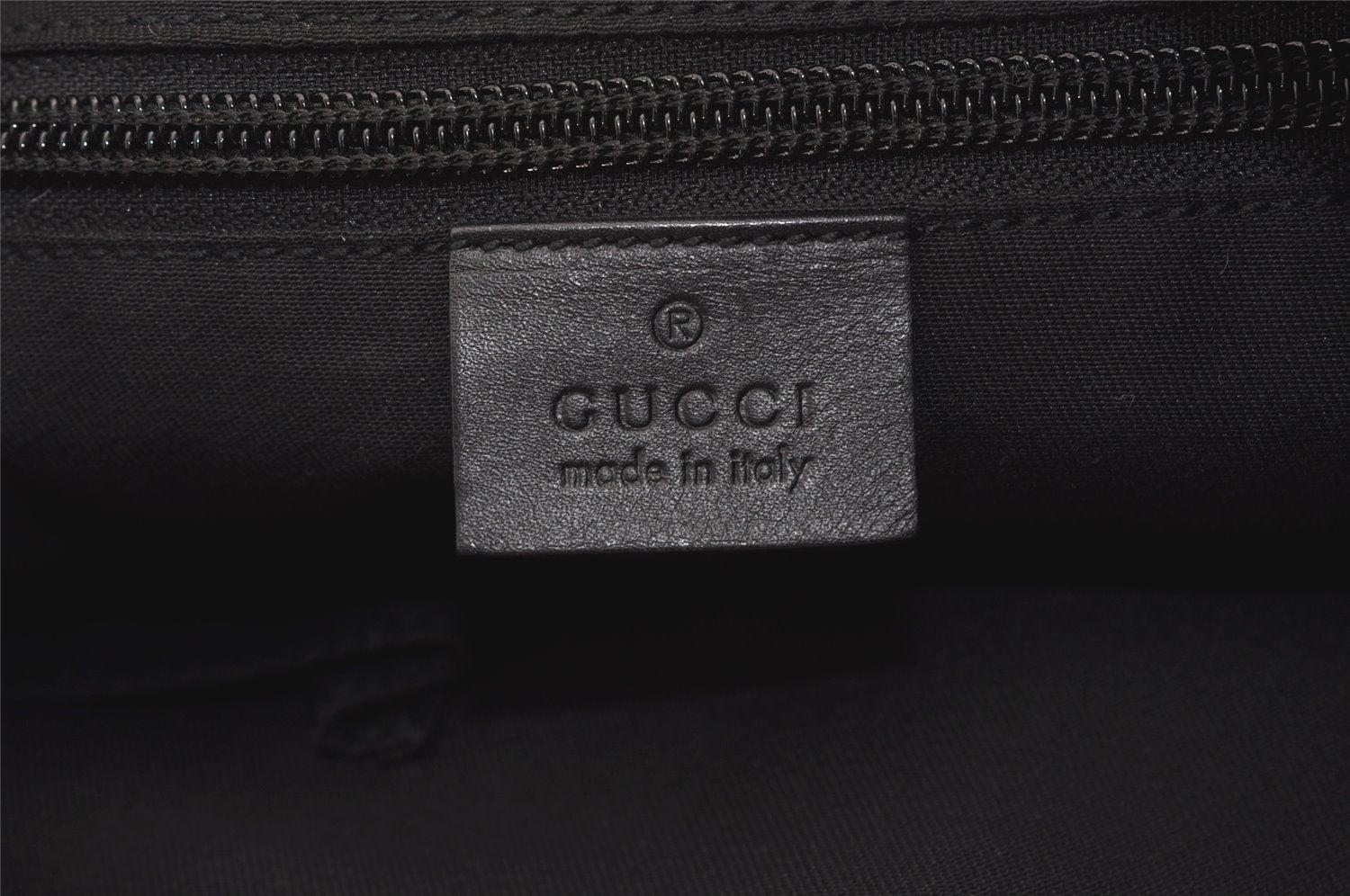 Authentic GUCCI Shoulder Cross Body Bag GG Canvas Leather 145857 Black 2988J