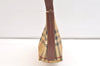 Authentic BURBERRY Nova Check Shoulder Hand Bag PVC Leather Beige Junk 2988K