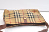 Authentic BURBERRY Nova Check Shoulder Hand Bag PVC Leather Beige Junk 2988K