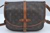 Authentic Louis Vuitton Monogram Saumur 30 Shoulder Cross Bag M42256 LV 2989J