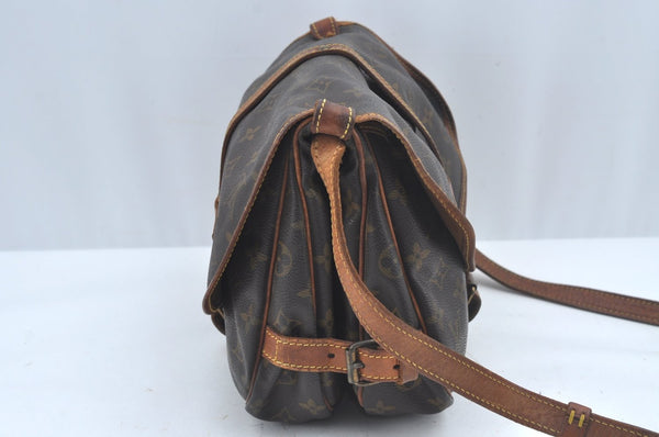 Authentic Louis Vuitton Monogram Saumur 30 Shoulder Cross Bag M42256 LV 2989J