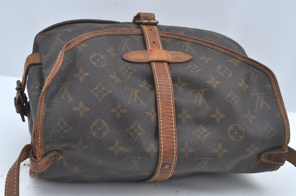 Authentic Louis Vuitton Monogram Saumur 30 Shoulder Cross Bag M42256 LV 2989J