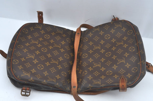 Authentic Louis Vuitton Monogram Saumur 30 Shoulder Cross Bag M42256 LV 2989J