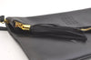 Authentic GIVENCHY Leather Shoulder Cross Body Bag Purse Black 2989K