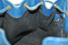 Authentic Louis Vuitton Epi Petit Noe Drawstring Bag M44105 Blue Junk 2990I