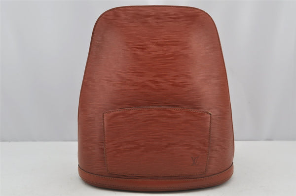 Authentic Louis Vuitton Epi Gobelin Backpack Brown M52293 LV 2991J