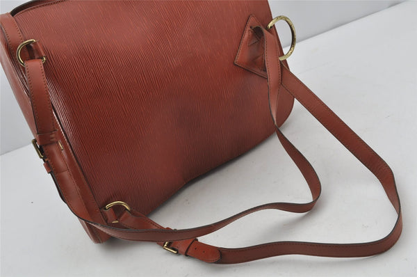 Authentic Louis Vuitton Epi Gobelin Backpack Brown M52293 LV 2991J
