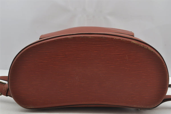 Authentic Louis Vuitton Epi Gobelin Backpack Brown M52293 LV 2991J
