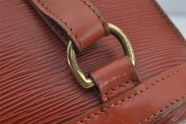 Authentic Louis Vuitton Epi Gobelin Backpack Brown M52293 LV 2991J