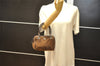 Authentic BOTTEGA VENETA Leopard Pattern Nylon Leather Hand Bag Brown 2991K