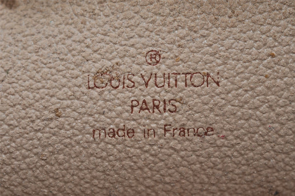 Auth Louis Vuitton Monogram Trousse Demi Ronde 23 Cosmetic Pouch M47520 LV 2992I