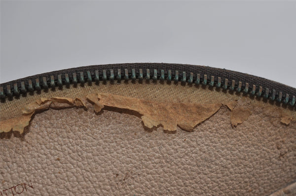 Auth Louis Vuitton Monogram Trousse Demi Ronde 23 Cosmetic Pouch M47520 LV 2992I