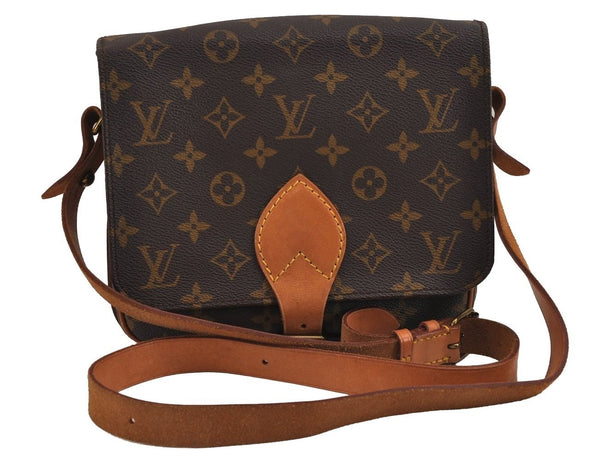 Authentic Louis Vuitton Monogram Cartouchiere MM M51253 Shoulder Cross Bag 2992J