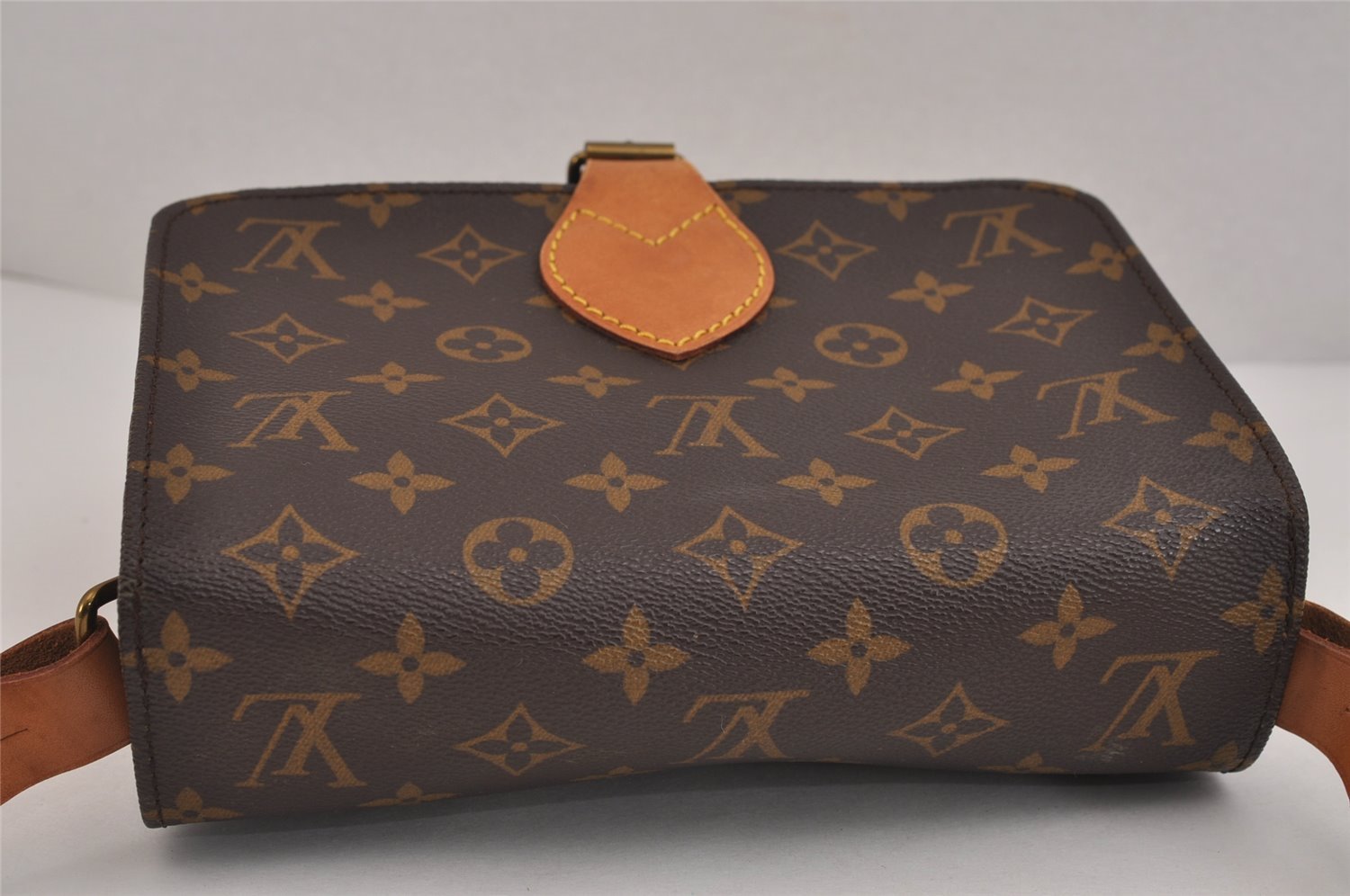 Authentic Louis Vuitton Monogram Cartouchiere MM M51253 Shoulder Cross Bag 2992J