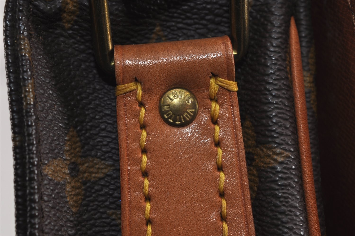 Authentic Louis Vuitton Monogram Cartouchiere MM M51253 Shoulder Cross Bag 2992J